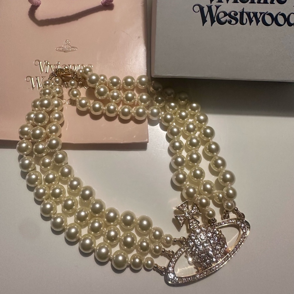 Vivienne Westwood Gold-Tone Pearl Choker